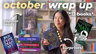 I read 12 books in October... let's talk about it | READING WRAP UP 📚⭐️