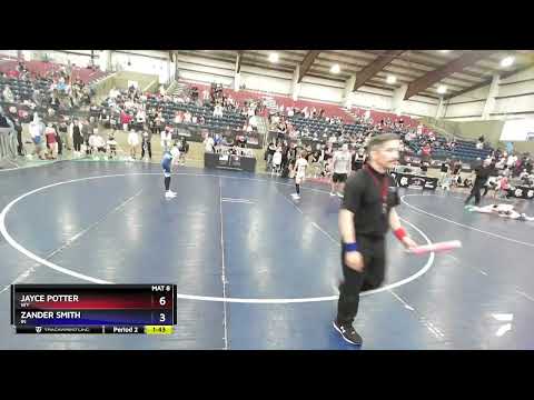 63 Lbs Quarterfinal - Jayce Potter, WY Vs Zander Smith, IN 7f97