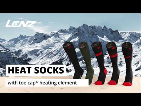 Lenz heat socks with toe cap® heating element