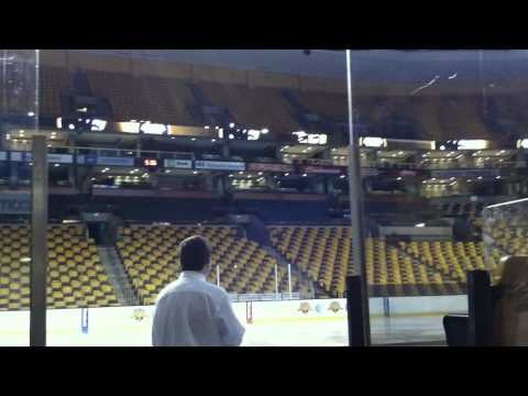 Teddy Coughlin Audition With Boston Bruins to Sing National Anthem 9 13 2013