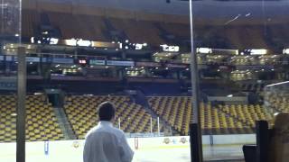 Teddy Coughlin Audition With Boston Bruins to Sing National Anthem 9 13 2013