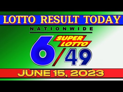 6/49 SUPER LOTTO 9PM RESULT TODAY JUNE 15, 2023 #649superlotto #lottoresult #lottoresulttoday