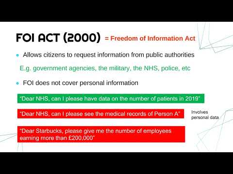 FOI Act and the Information Commissioner's Office