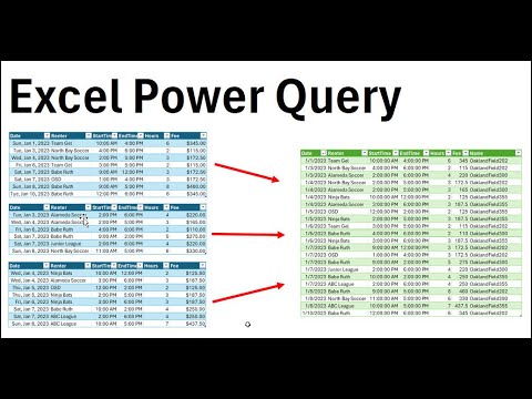 Create Excel Master Table from Sub-Tables Using Power Query. Excel Magic Trick 1834
