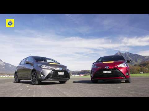 Vergleichstest Toyota Yaris Hybrid und Benzin