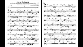 Merry Go Round - from "Charlie Parker 60 Melodies and Solos" book - Concert Pitch