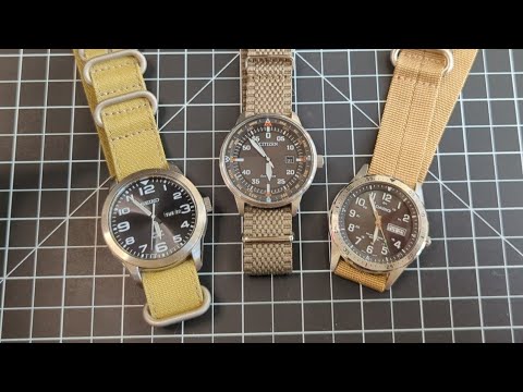 Wristwatch Shootout: Three Solar Japanese Field Watches