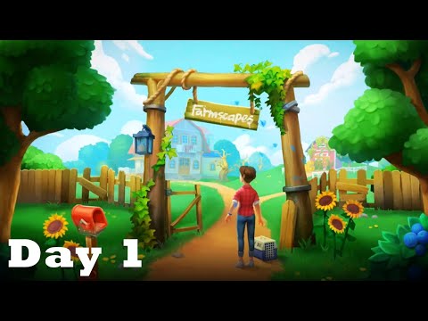 Farmscapes Stories Day 1 HD Gameplay Walkthrough |  3 - match game | android | ios | pc | app