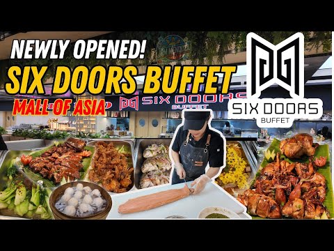 [4K] SIX DOORS BUFFET AT MOA  | Newly Opened Buffet at Mall of Asia Full Food Tour!