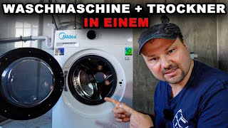 Waschmaschine mit Trockner Test | Midea MF 200 Angeschlossen eingerichtet, ausprobiert und zerlegt!