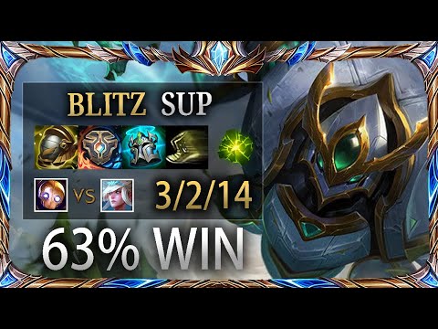 63%WIN Blitzcrank Sup vs Janna - NA Challenger Patch 10.15