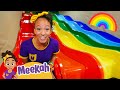 Learn Rainbow Colors With Meekah At Billy Beez Indoor Playground Educational Videos For Kids