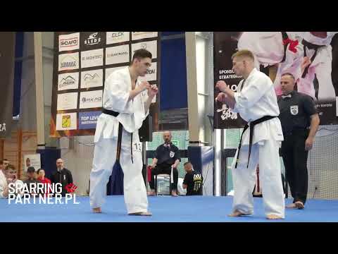 Wiktor Hadała vs Konrad Kozubowski -70kg Mistrzostwa Polski Polskiego Związku Karate Kontaktowego
