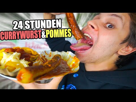 24 HOURS ONLY EAT CURRYWURST & FRIES😍🐖(1 MILLION SCOVILLE CURRYWURST🔥🥵)