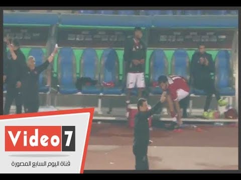 فيديو.. شاهد كيف احتفل حسام البدري وجماهير الاهلي بعد احراز هدف الفوز على الانتاج الحربي