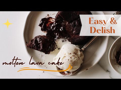 Easy & Delish Molten Lava Cakes Recipe | Chocolate lava cake