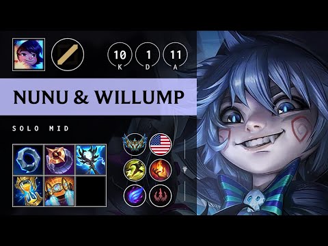 Nunu & Willump Mid vs Aurelion Sol - NA Challenger Patch 25.15