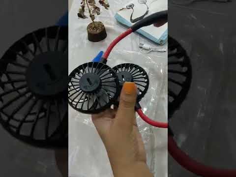 Neck Fan, Rechargeable Mini USB Personal Fan with 360 Rotation,