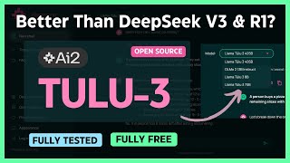 Tulu 3 405B : This NEW Open Source LLM Model BEATS DEEPSEEK-V3 & DEEPSEEK R1?! (Fully Tested)