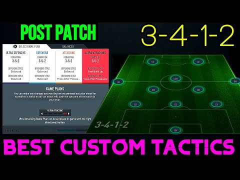 BEST CUSTOM TACTICS/INSTRUCTIONS ✍️ 3-4-1-2 FORMATION | MOST OP POSTPATCH FIFA 20 ULTIMATE TEAM