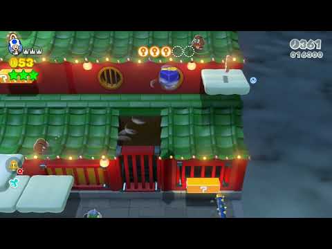 Super Mario 3D World (Switch) 6-3 100% Speedrun - Time: 71 (WR)