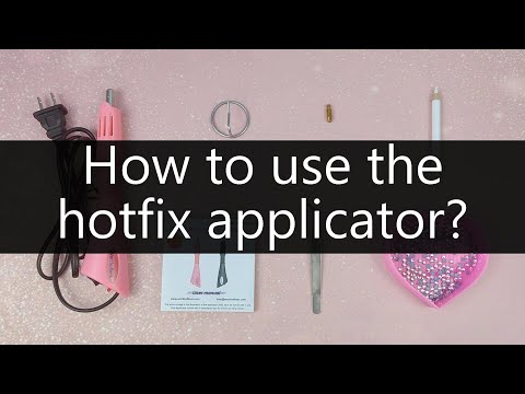 How to use hot fix rhinestone applicator?
