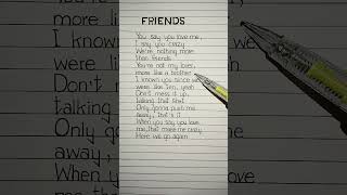 FRIENDS Lyrics💗 song by  Anne-Marie and Marshmello #friends #marshmello #annemarie #lyrics