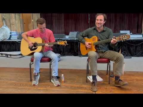 Parker and Brooks play Nashtownville at Pete Huttlinger Guitar and Fly Fishing Camp (week 2 2024)