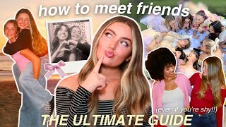 how to make FRIENDS easily!! (even if you're shy) *tips if ur awkward, friendship red flags, & MORE*
