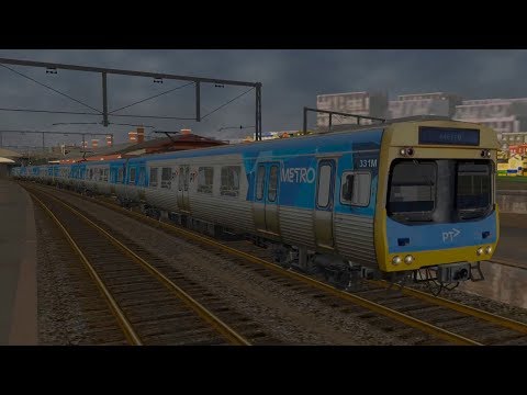 Openrails Melbourne: Footscray - St Albans timelapse