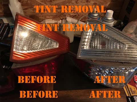 YouTube video about: How to remove red from tail lights?
