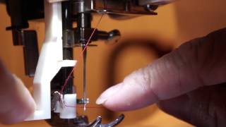 HOW TO USE THE AUTOMATIC NEEDLE THREADER ON A SINGER SEWING MACHINE  4166 tutorial