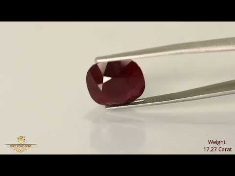 African Ruby 17.27ct. (Super Premium) video