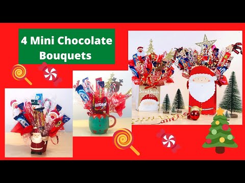 4 Mini Chocolate Bouquet Gifts