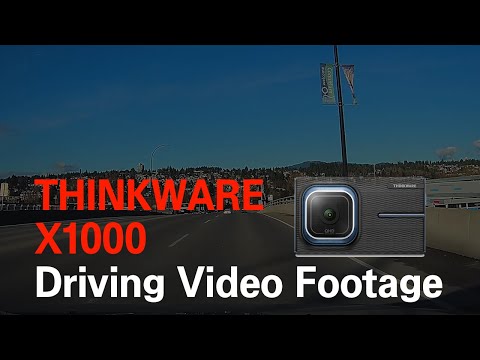All New Thinkware X1000 Dash Cam Driving Video Footage