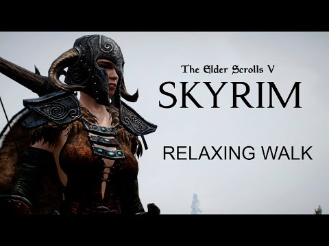 Relaxing Walk Across Skyrim AE with Mods