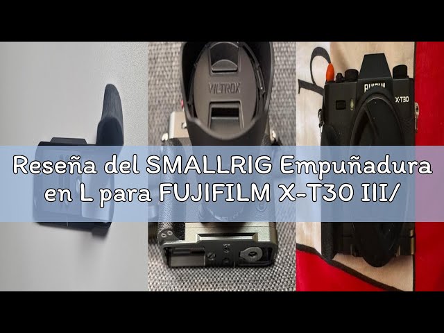 Vídeo relacionado con SMALLRIG Jaula para FUJIFILM X-T30/II/III con Empuñadura de Silicona, Placa QR para Arca, Enchufe QD y Ranuras para Correa - 5662