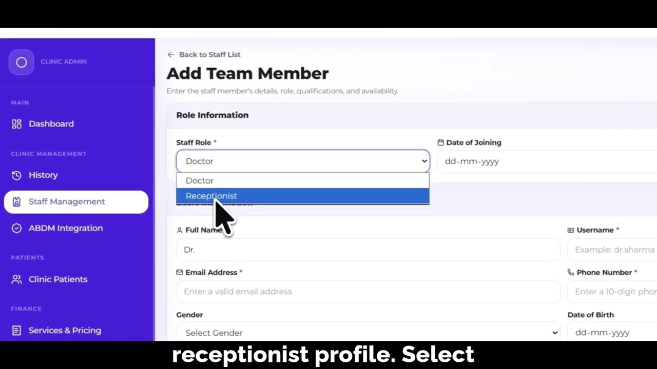 Thumbnail for Add & Manage Receptionists
