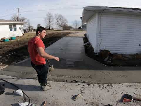 4 - Concrete Pour for Shed & Driveway | Kice Construction