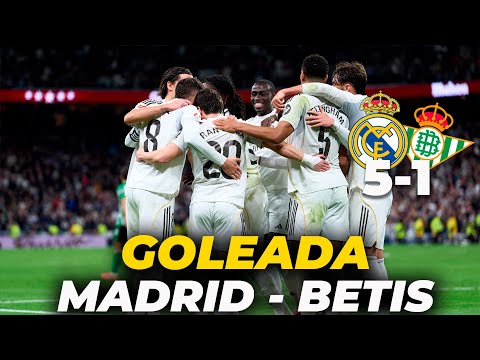 REAL MADRID 5 - REAL BETIS 1: HIGHLIGHTS and GOALS of a MAGICAL afternoon at the BERNABÉU | Carrusel