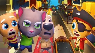 4 TALKING TOM GOLD RUN - King Tom vs Pirate Ginger vs Valkyrie Angela