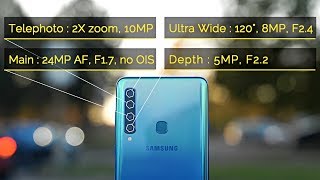 Samsung Galaxy A9 (2018) Camera Review - World&#039;s First 4 Camera Phone