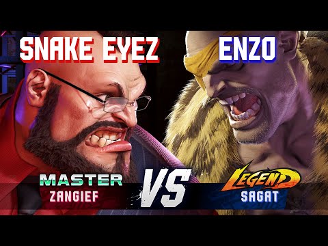 SF6 ▰ SNAKE EYEZ (Zangief) vs ENZO (Sagat) ▰ High Level Gameplay