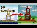 Recreating Angry Birds Classic Level With Mattel Poached Eggs 1 7 Part 1