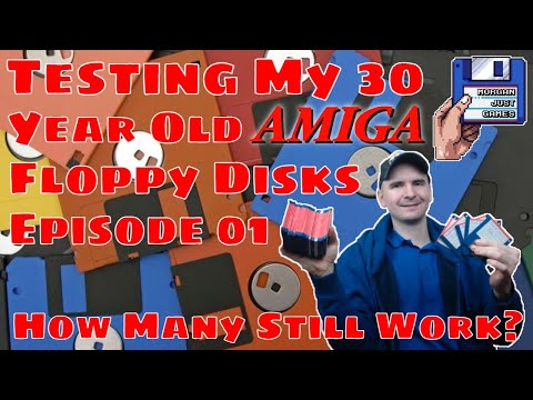 Testing Some Of My 30 Year Old Amiga Floppy Disks - On Amiga 500 - MJG