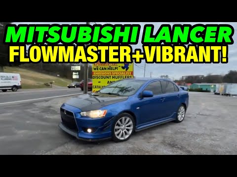 2009 Mitsubishi Lancer Exhaust w/ FLOWMASTER DBX & VIBRANT RESONATOR!