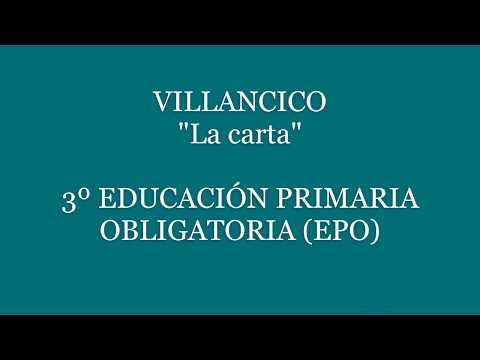 VILLANCICO "LA CARTA"