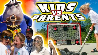 Kids vs Parents Hockey Challenges - Paws of Fury Edition