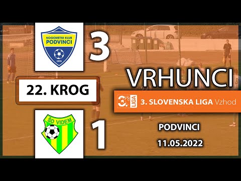 VRHUNCI: PODVINCI - VIDEM (3:1) | 3. SNL-VZHOD, 22. krog, 11.05.2022 |