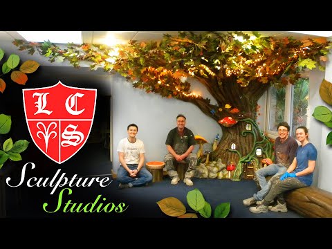 Fantasy Forest Tree Theming - Lee Chapel Primary School by Sculpture Studios